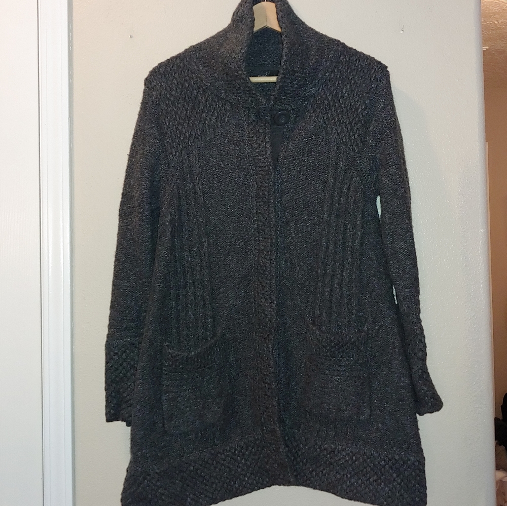 Women's prAna Elsin Sweater Coat Wool Blend Large
